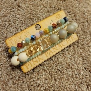 Pink Panache Custom Beaded Bracelet Stack